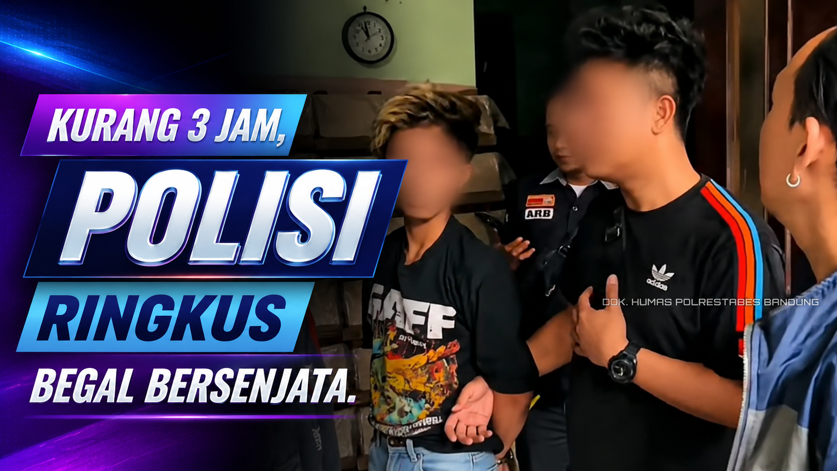 Begal Flyover Kopo Dibekuk Kurang dari 3 Jam