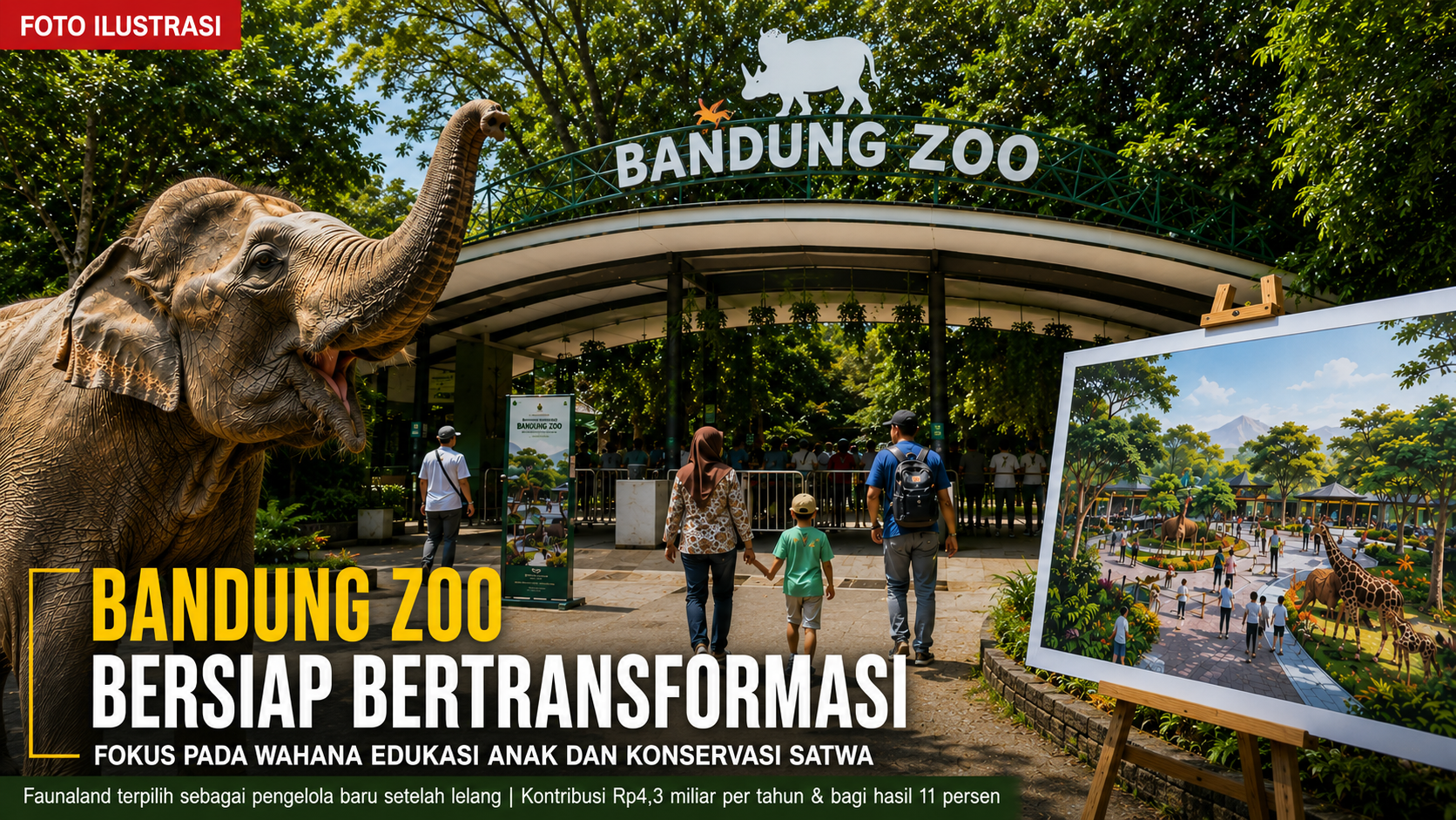 Faunaland Menang Lelang, Bandung Zoo Siap Bertransformasi