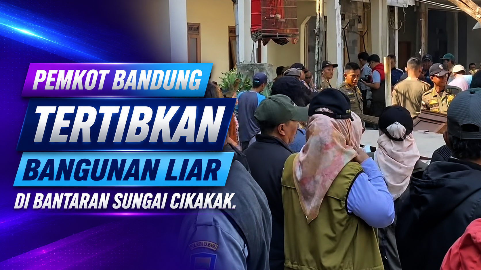 Pemkot Bandung tertibkan bangunan liar di bantaran Sungai Cikakak