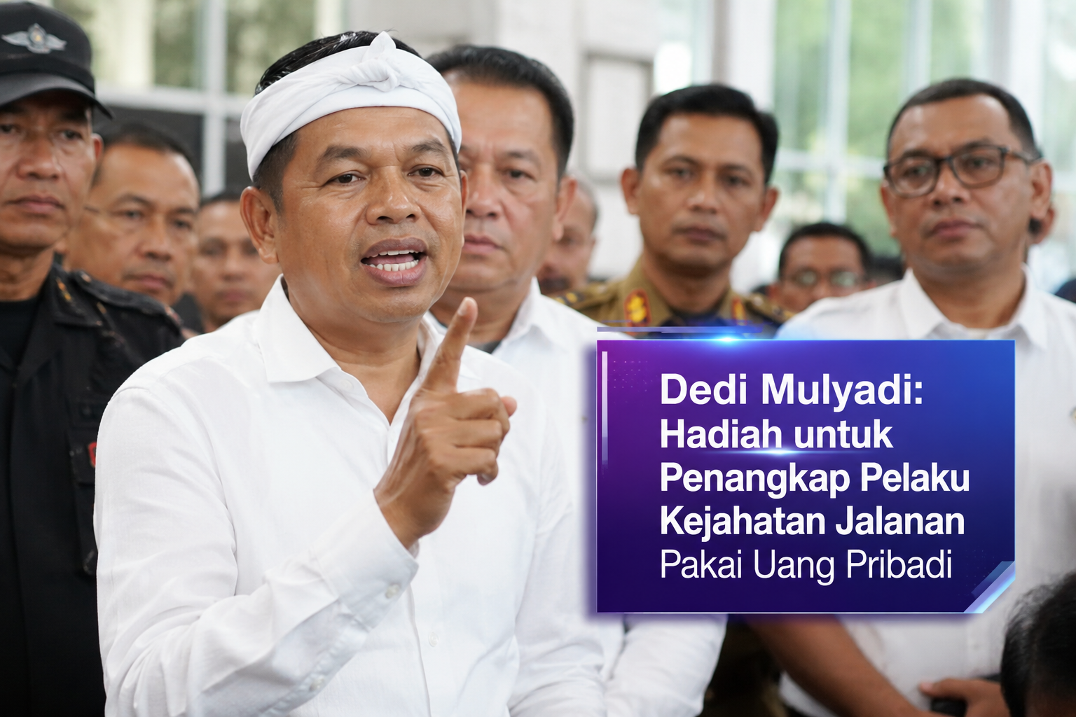 Dedi Mulyadi: Hadiah untuk Penangkap Pelaku Kejahatan Jalanan Pakai Uang Pribadi